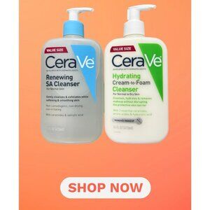 CeraVe Hydrating Facial Cleanser 16 per bottle lot of 2 bottles